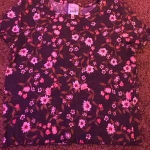 Flower baby tee